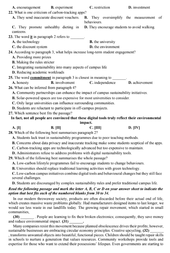 Đề thi thử Tiếng Anh THPT 2026 – LIÊN TRƯỜNG THPT ĐÔ LƯƠNG 3, PHAN ĐĂNG LƯU, YÊN THÀNH 2, TÂN KỲ