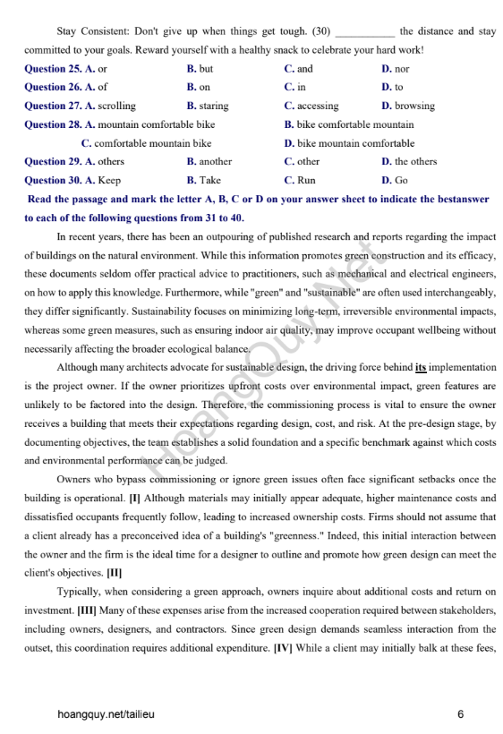 Đề thi thử Tiếng Anh THPT 2026 – Sở GD&ĐT Quảng Ninh, THPT Cẩm Phả