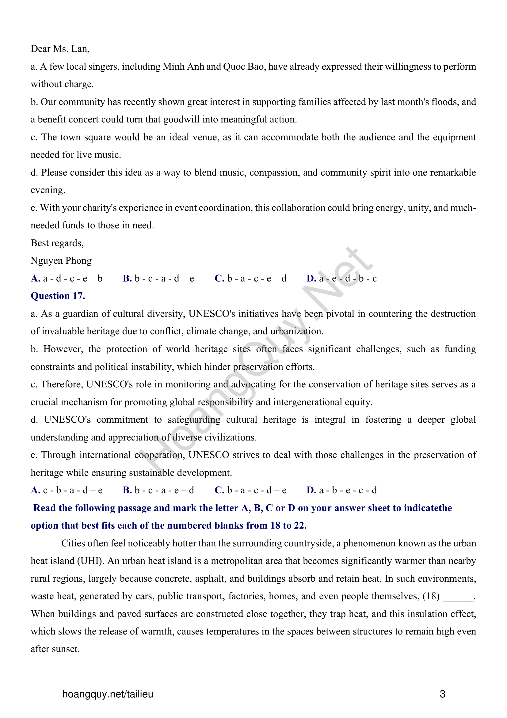 Đề thi thử Tiếng Anh THPT 2026 – CỤM CÁC TRƯỜNG THPT