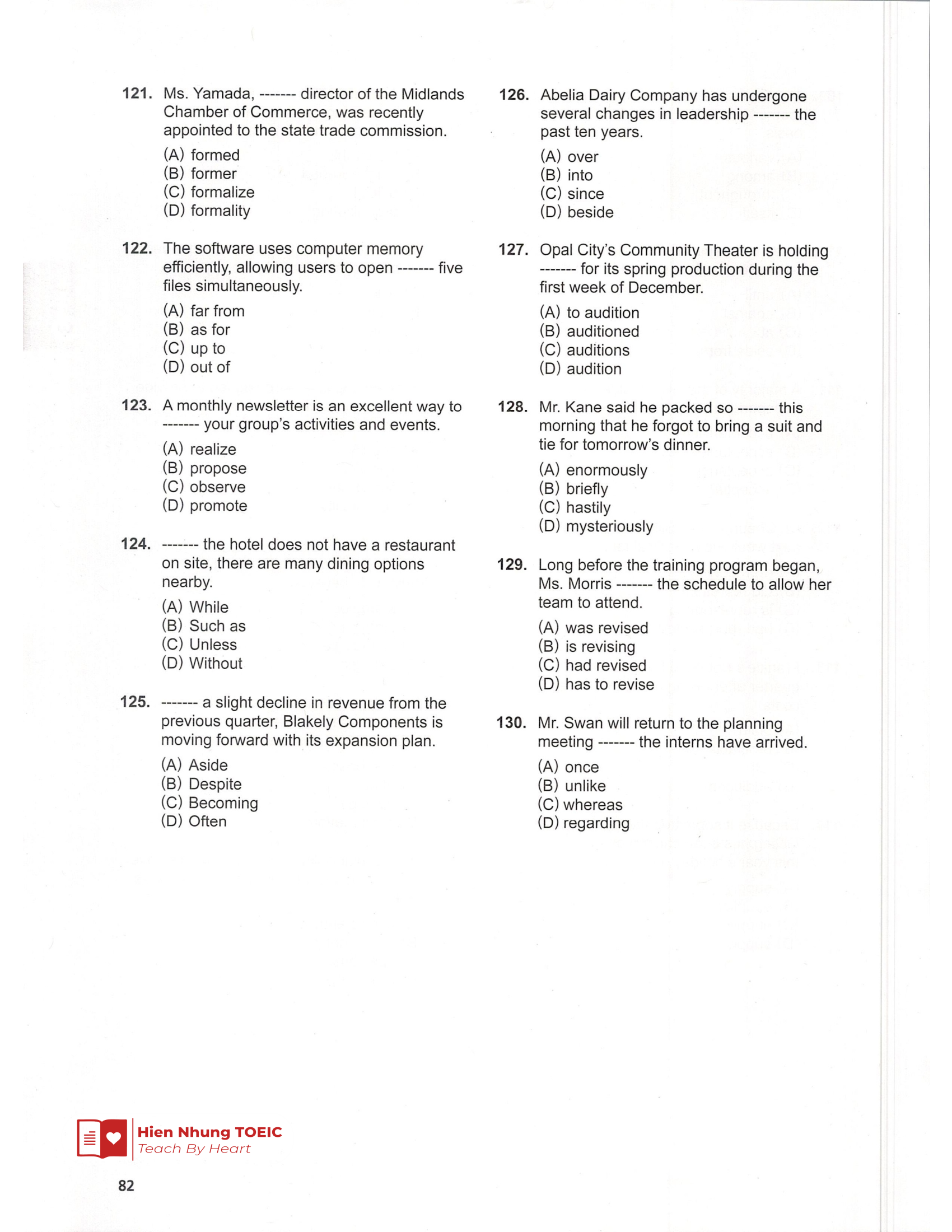 Đề thi thử Tiếng Anh THPT 2026 – Hien Nhung TOEIC