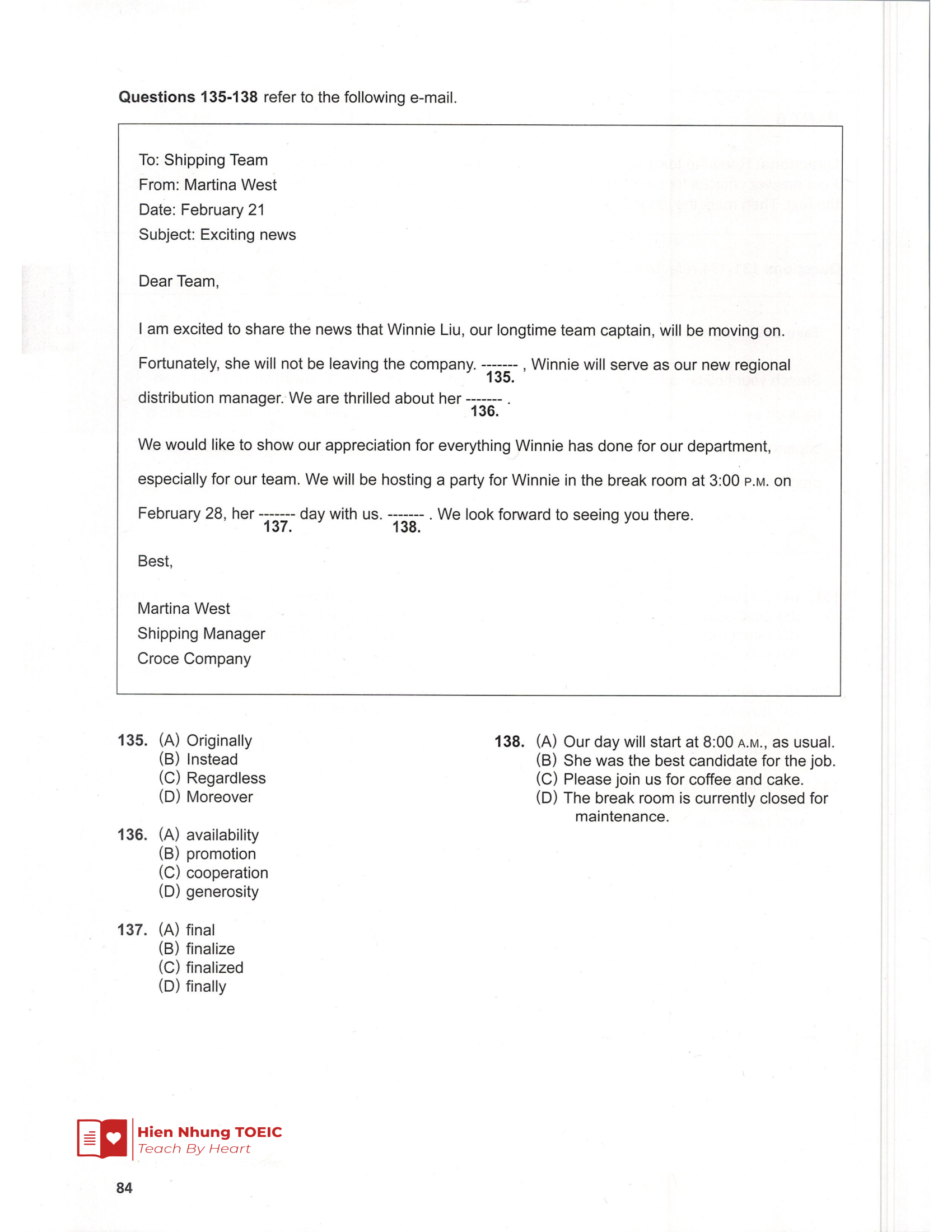 Đề thi thử Tiếng Anh THPT 2026 – Hien Nhung TOEIC