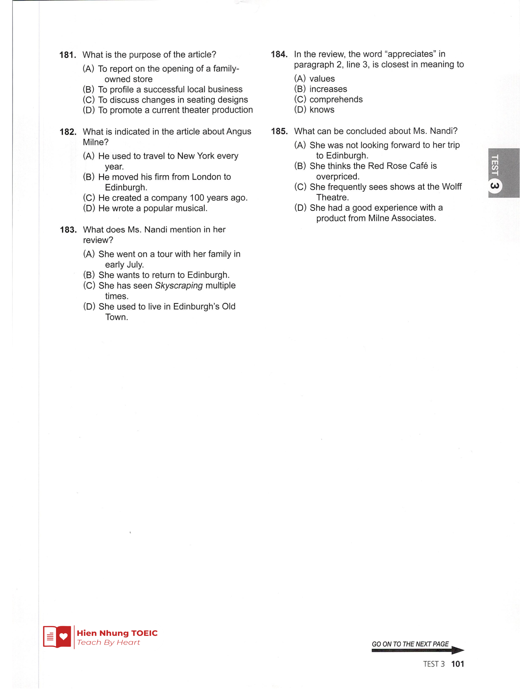 Đề thi thử Tiếng Anh THPT 2026 – Hien Nhung TOEIC