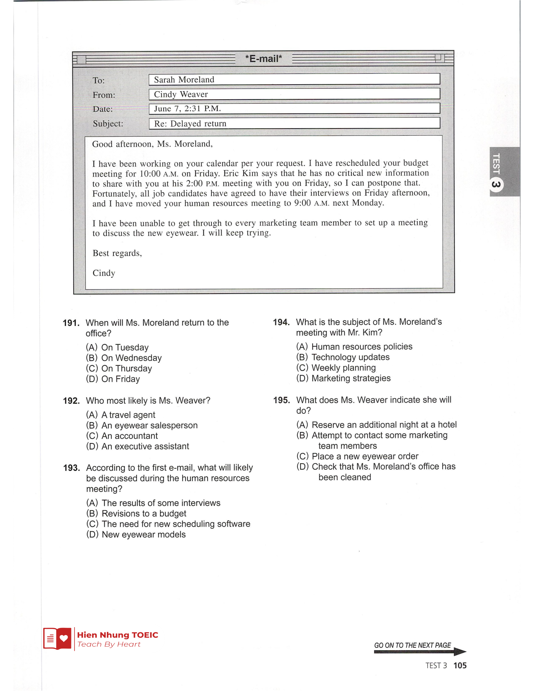 Đề thi thử Tiếng Anh THPT 2026 – Hien Nhung TOEIC