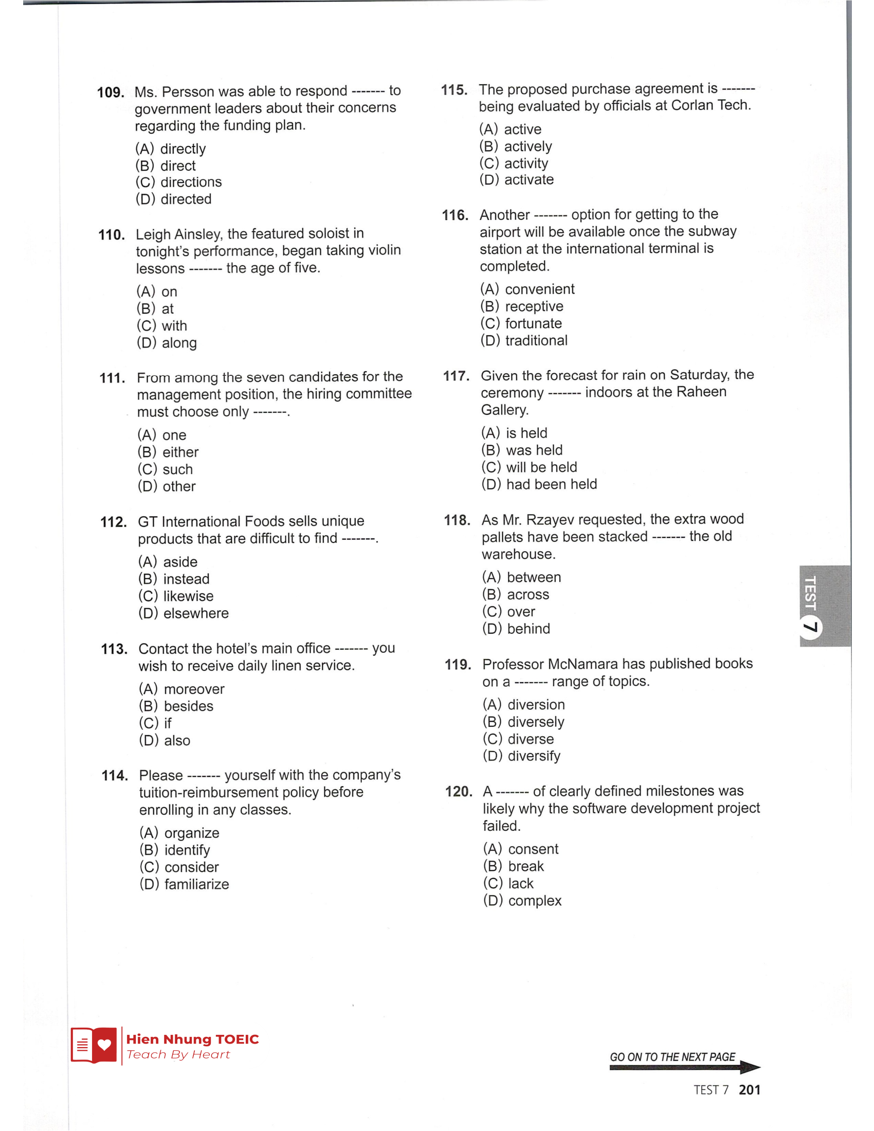 Rc 기출 Test 07 – Mã đề 07