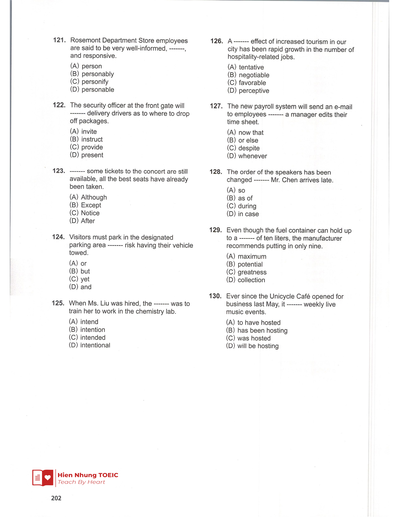 Rc 기출 Test 07 – Mã đề 07