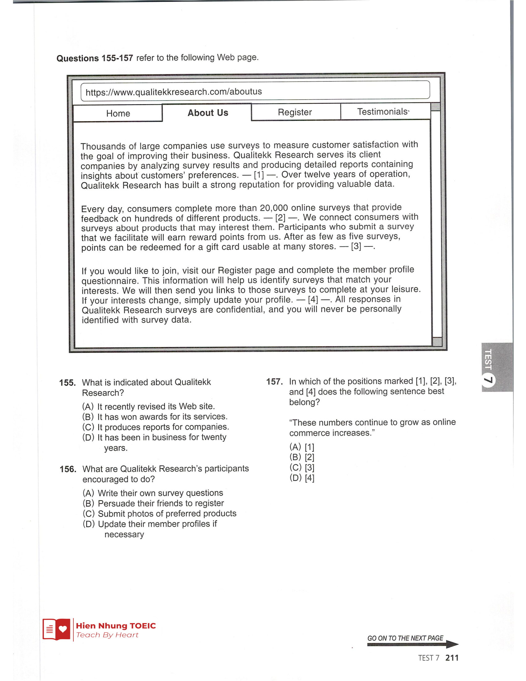 Rc 기출 Test 07 – Mã đề 07