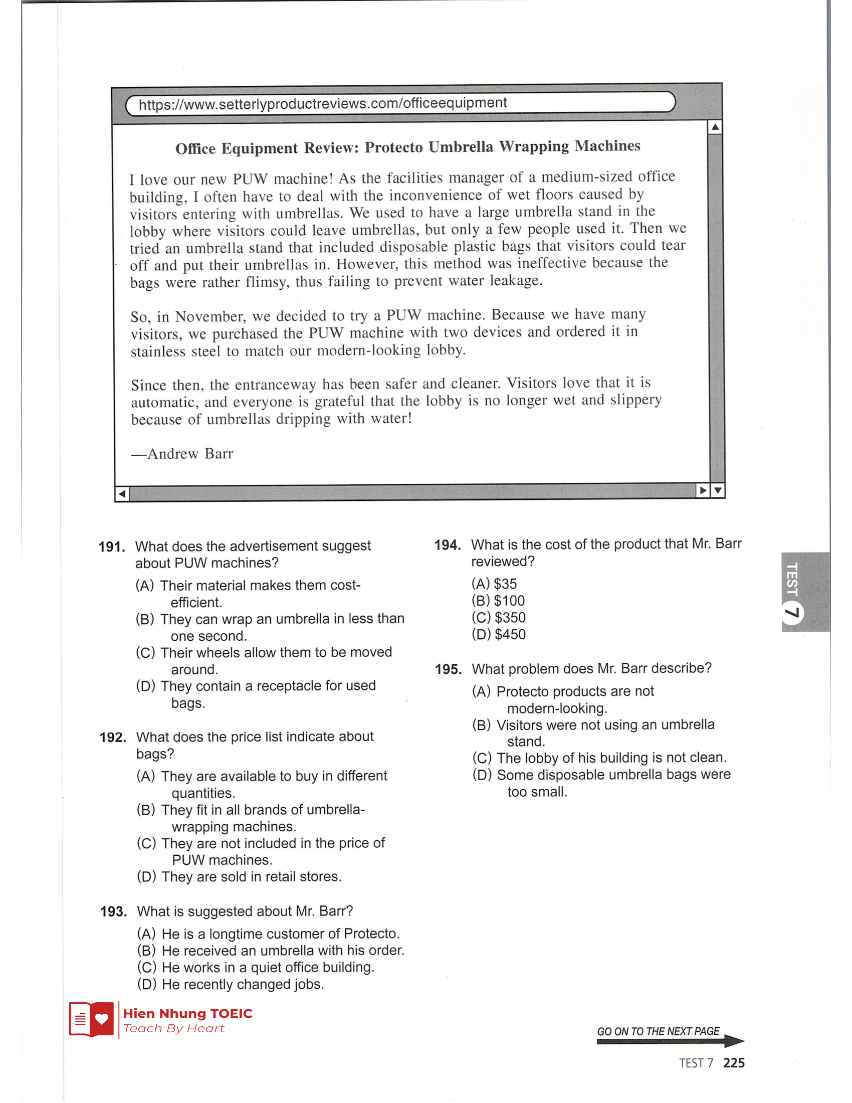 Rc 기출 Test 07 – Mã đề 07