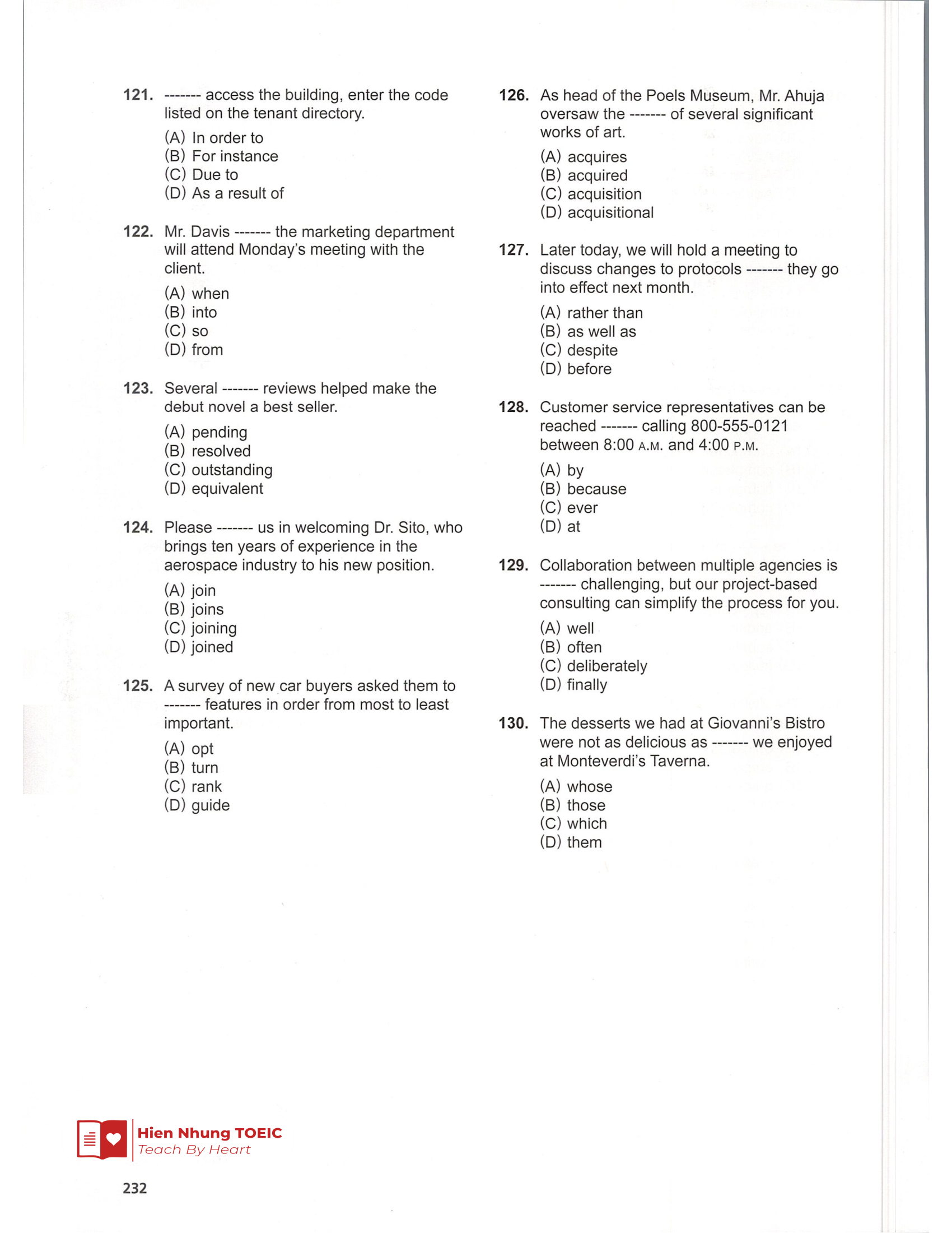 Đề thi thử Tiếng Anh THPT 2026 – Hien Nhung TOEIC