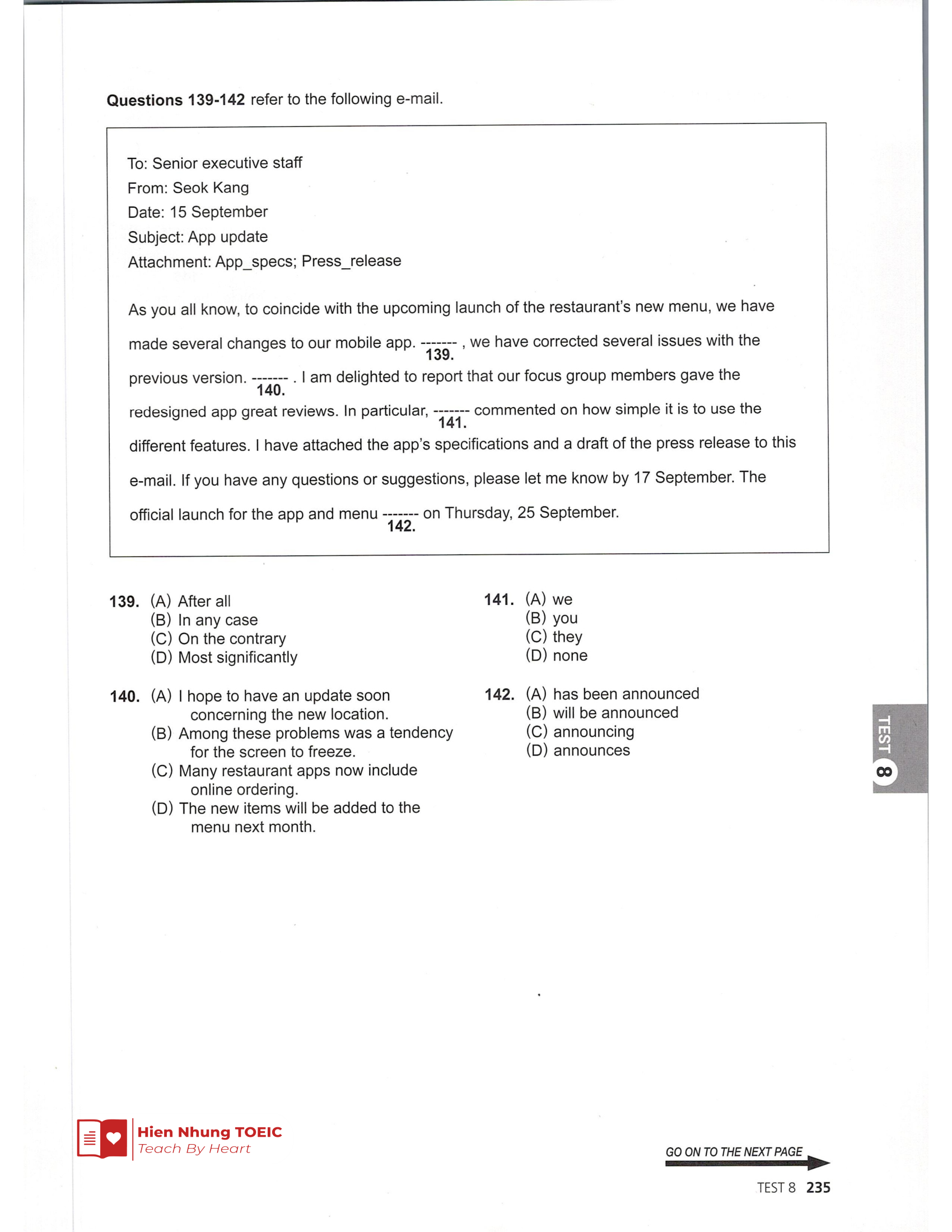 Đề thi thử Tiếng Anh THPT 2026 – Hien Nhung TOEIC