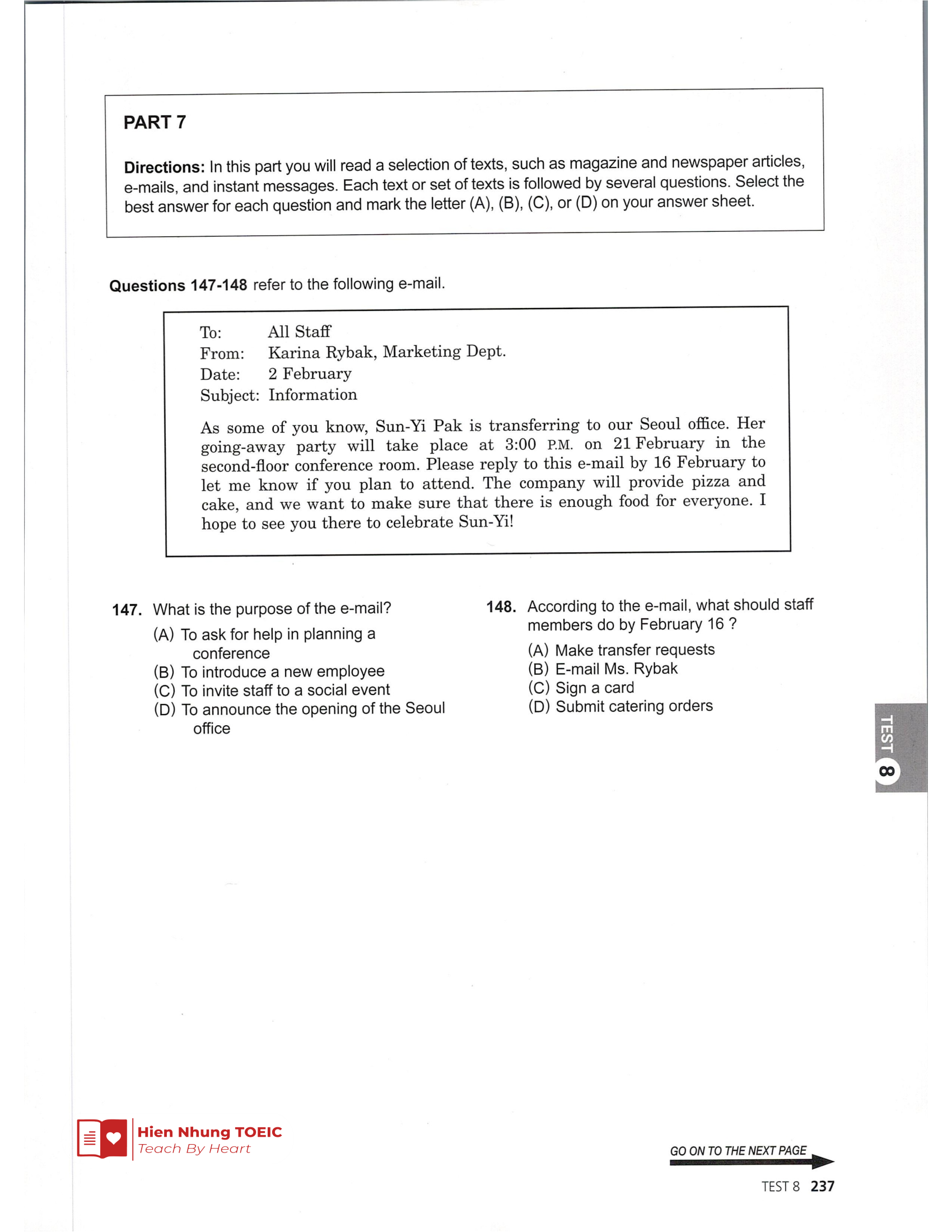 Đề thi thử Tiếng Anh THPT 2026 – Hien Nhung TOEIC