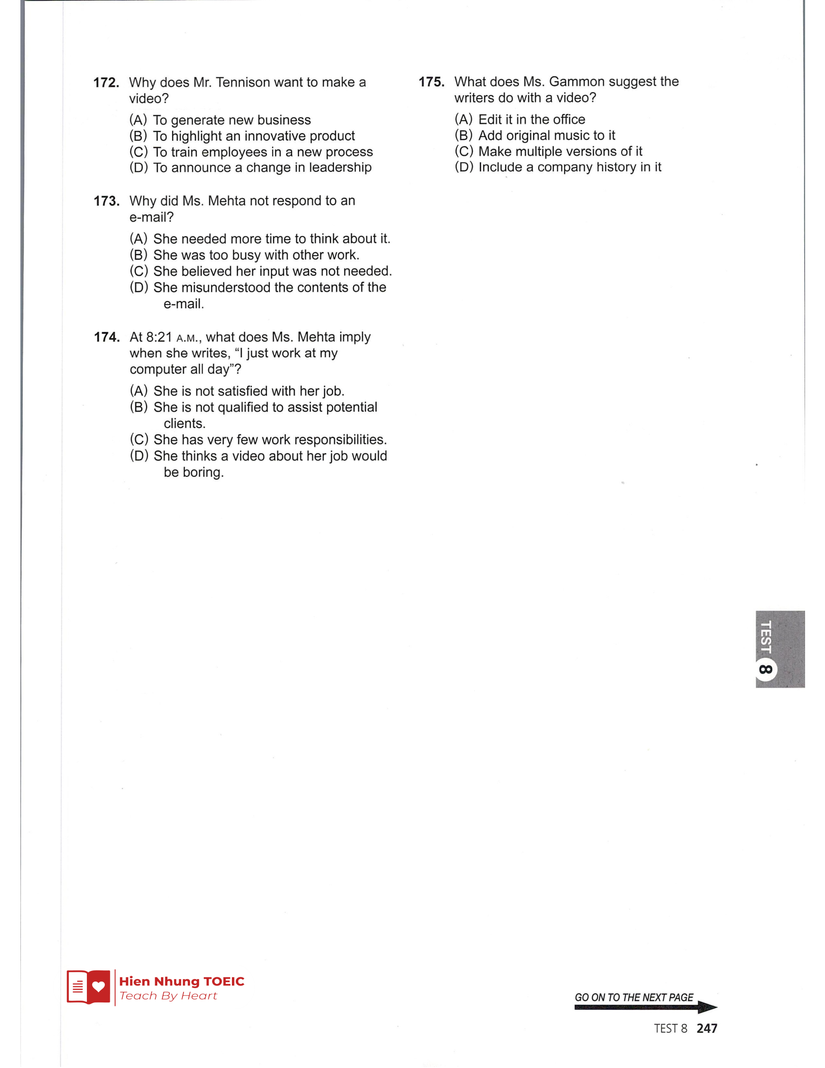 Đề thi thử Tiếng Anh THPT 2026 – Hien Nhung TOEIC