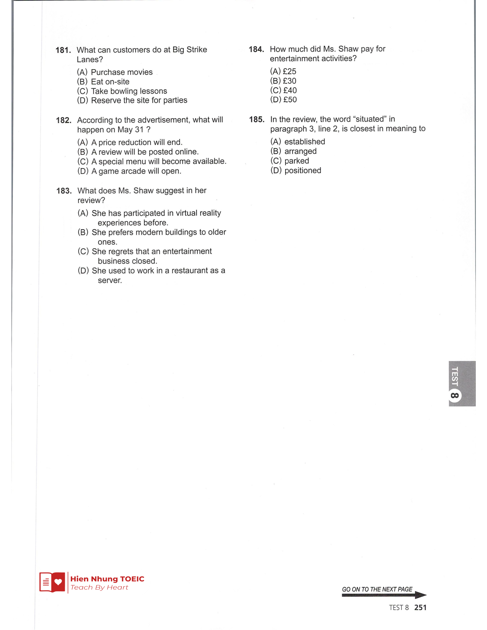 Đề thi thử Tiếng Anh THPT 2026 – Hien Nhung TOEIC