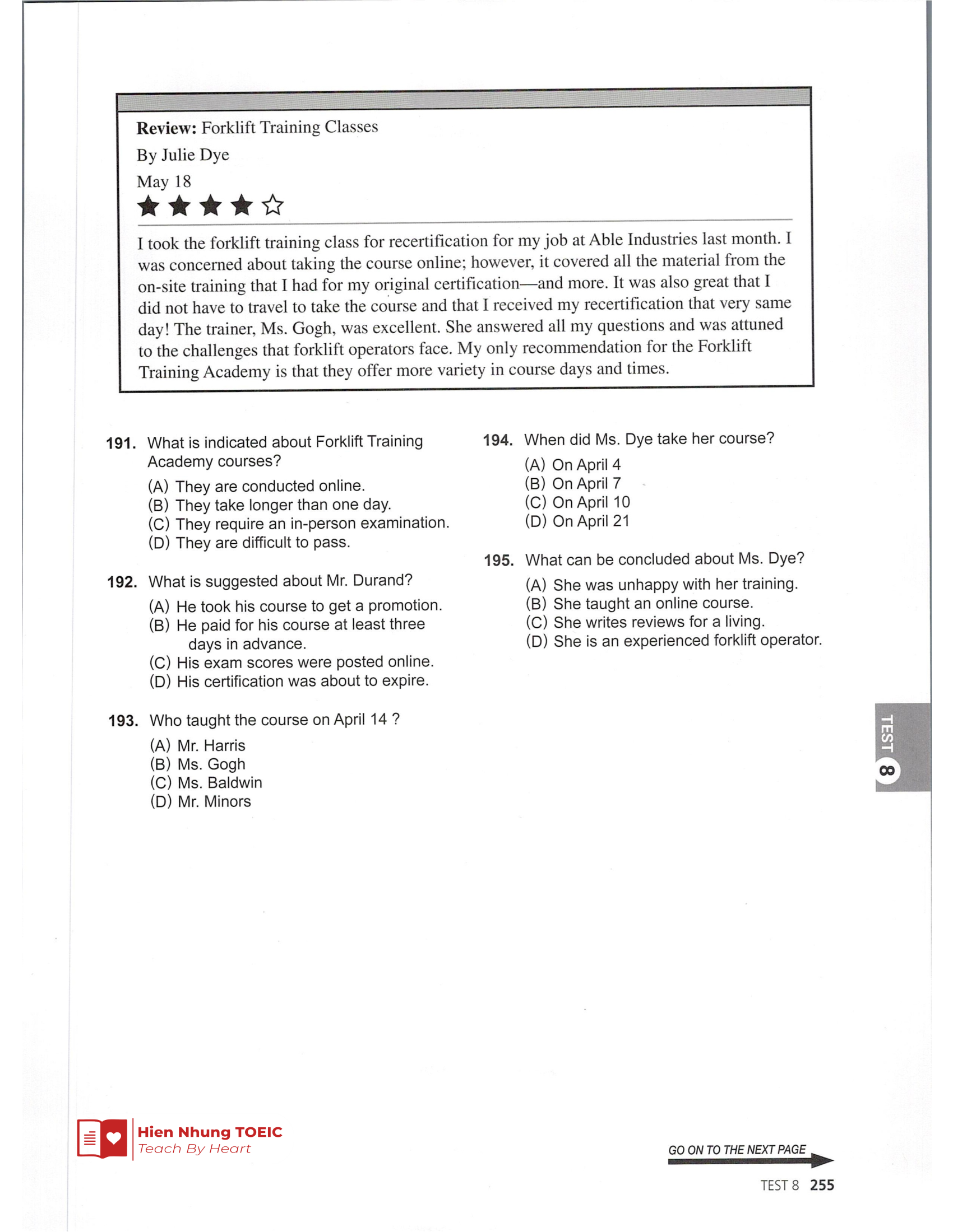 Đề thi thử Tiếng Anh THPT 2026 – Hien Nhung TOEIC
