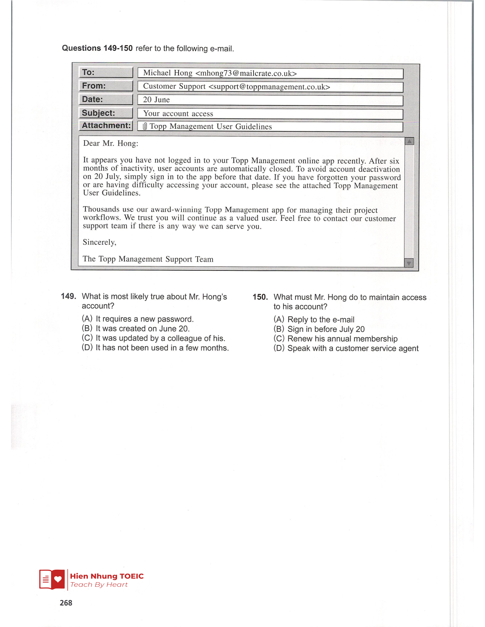 Đề thi thử Tiếng Anh THPT 2026 – Hien Nhung TOEIC
