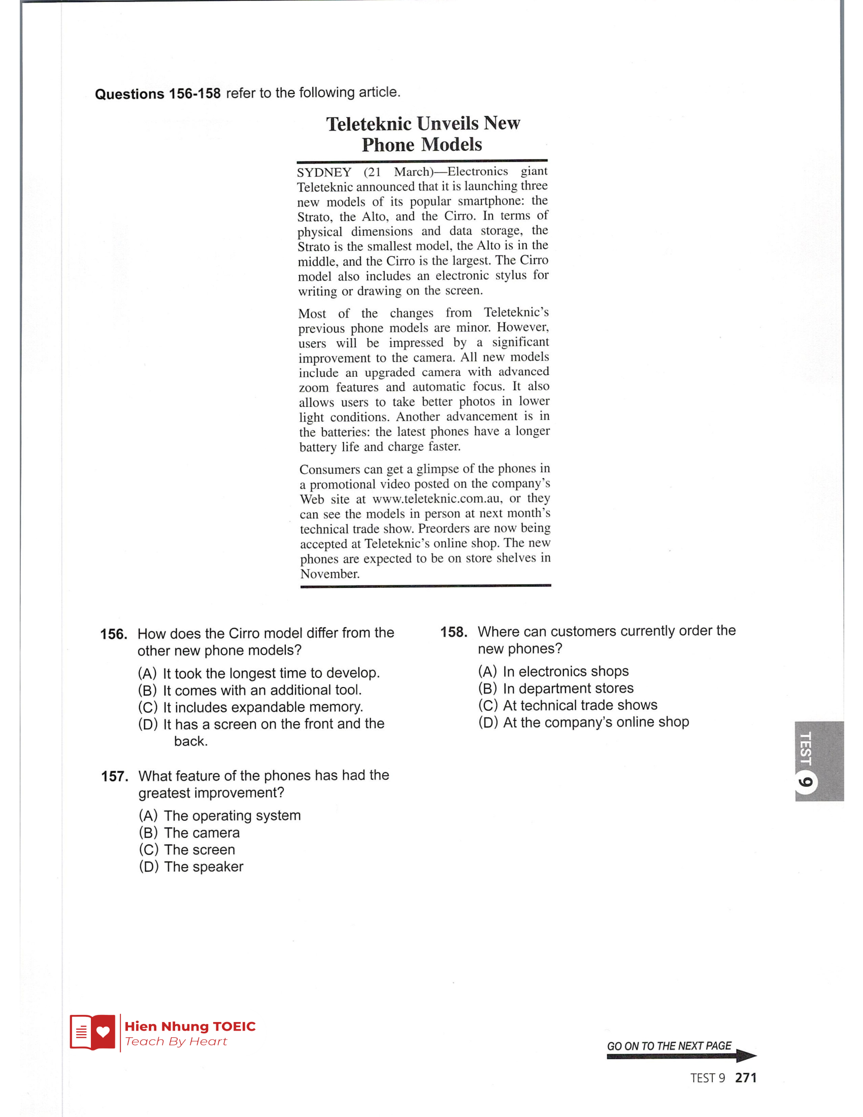 Đề thi thử Tiếng Anh THPT 2026 – Hien Nhung TOEIC