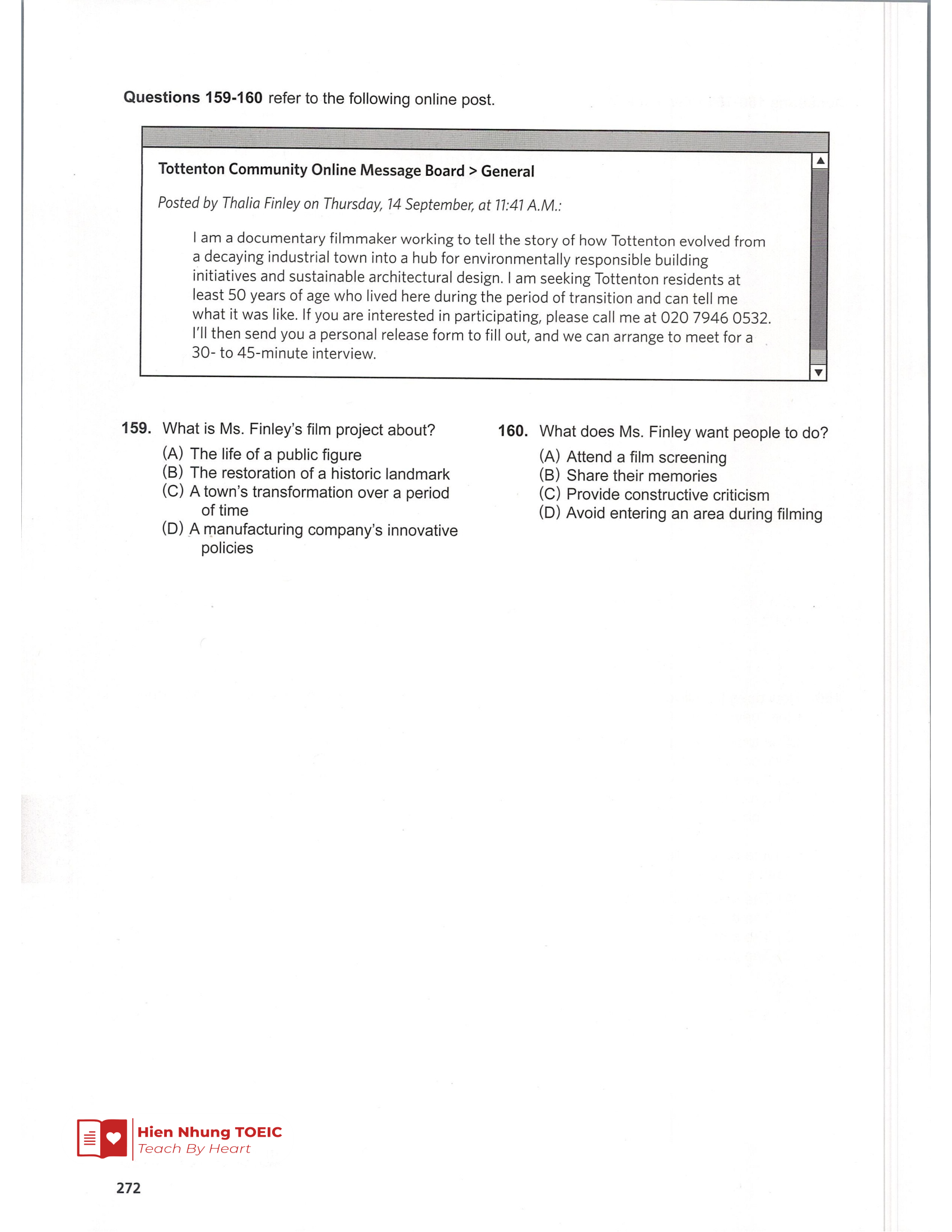 Đề thi thử Tiếng Anh THPT 2026 – Hien Nhung TOEIC