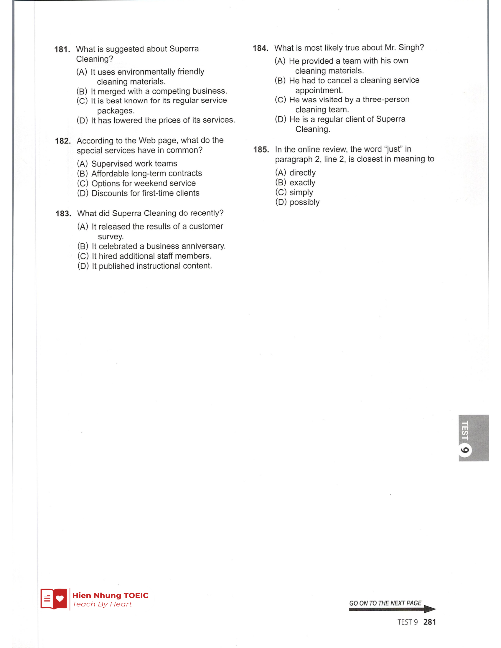 Đề thi thử Tiếng Anh THPT 2026 – Hien Nhung TOEIC