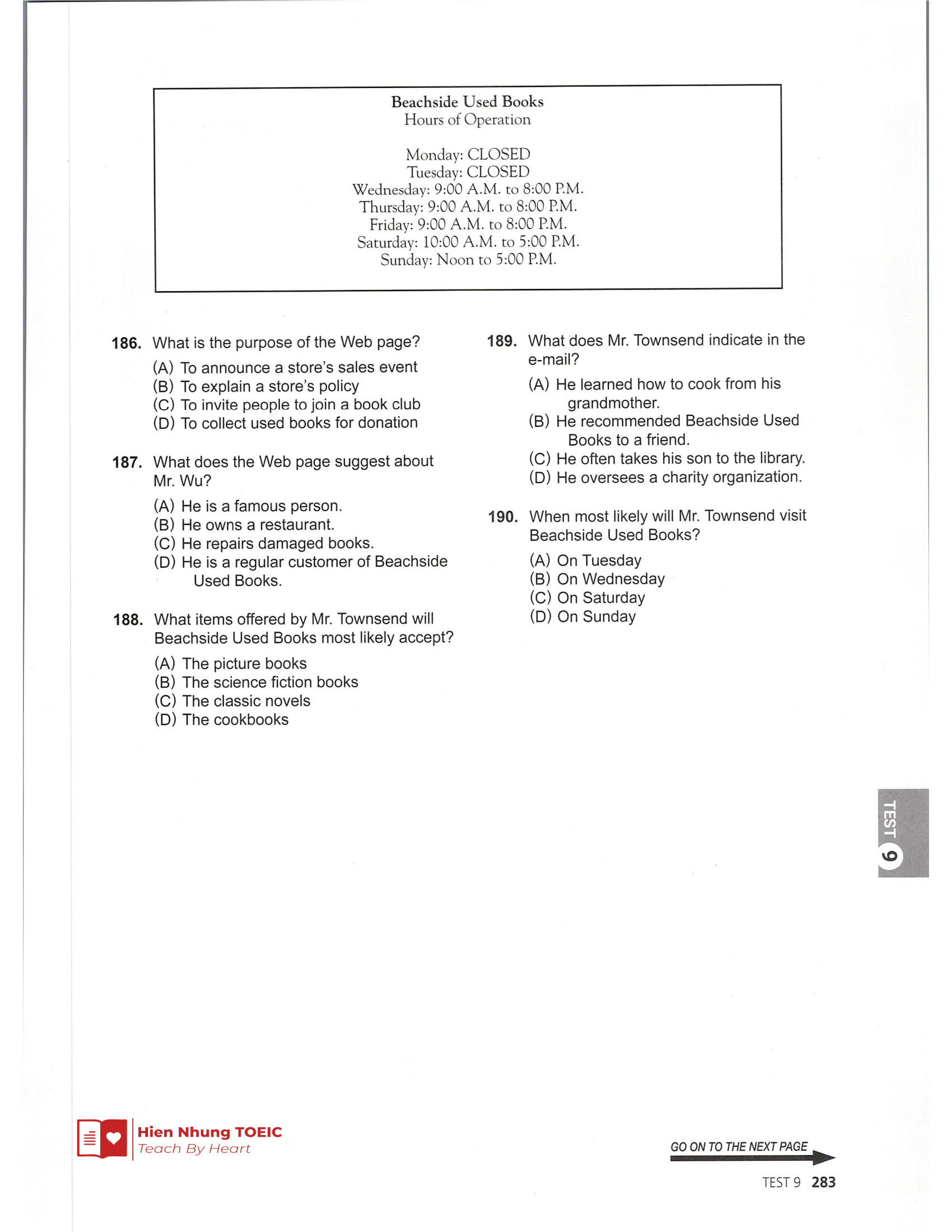Đề thi thử Tiếng Anh THPT 2026 – Hien Nhung TOEIC
