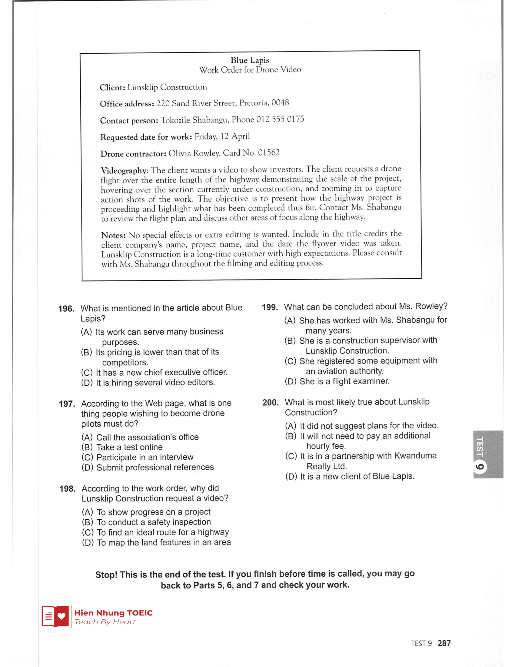 Đề thi thử Tiếng Anh THPT 2026 – Hien Nhung TOEIC