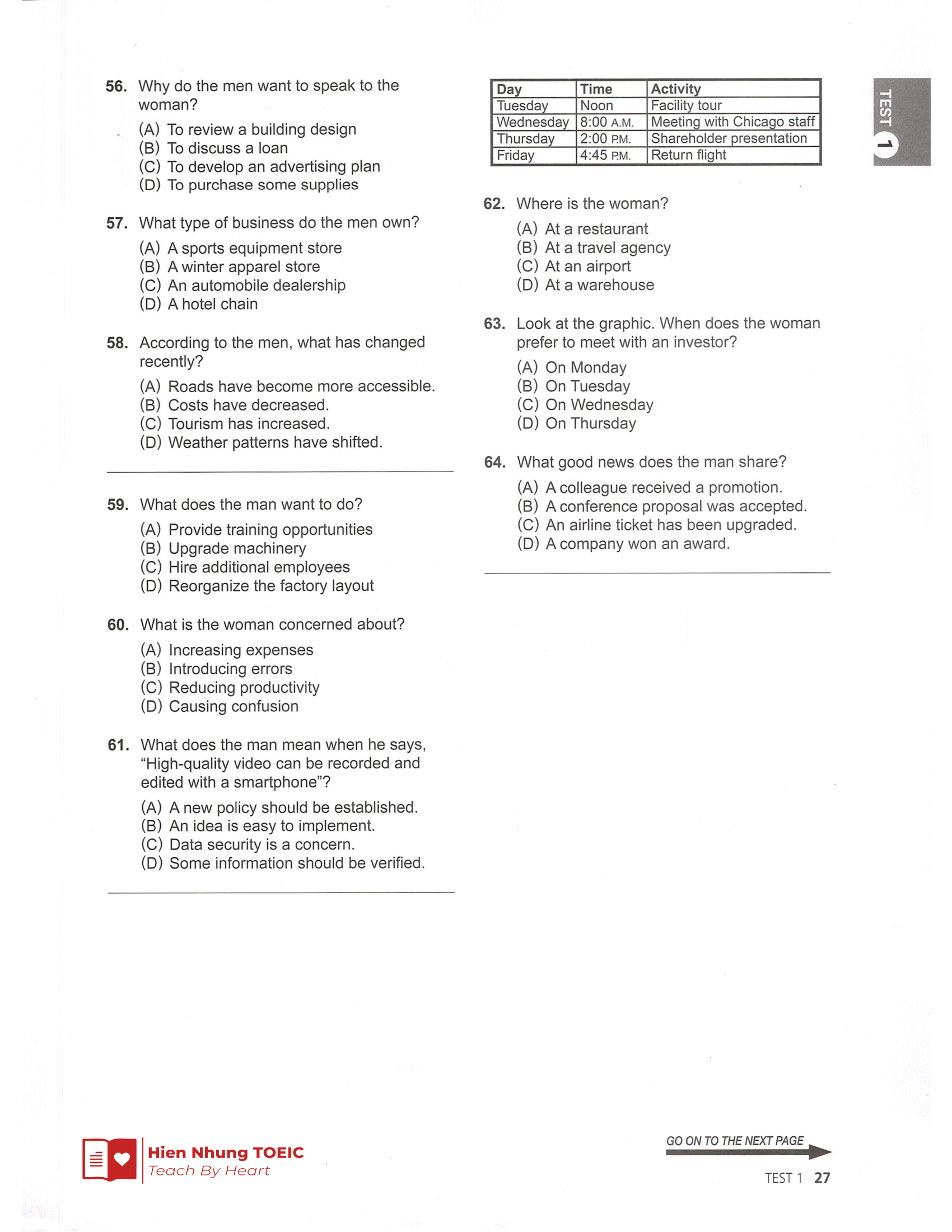 Đề thi thử Tiếng Anh THPT 2026 – Hien Nhung TOEIC