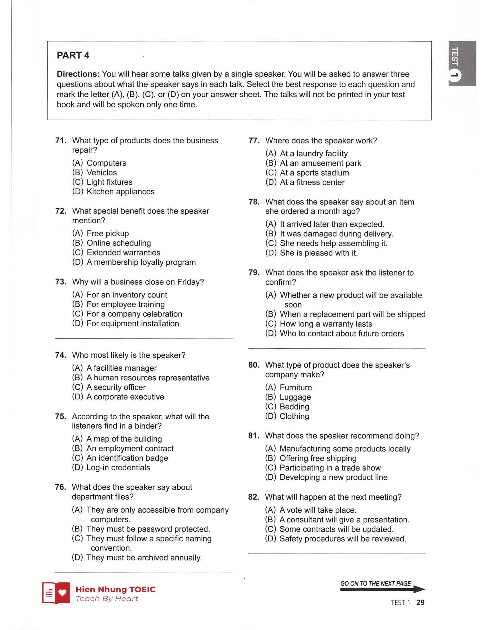 Đề thi thử Tiếng Anh THPT 2026 – Hien Nhung TOEIC