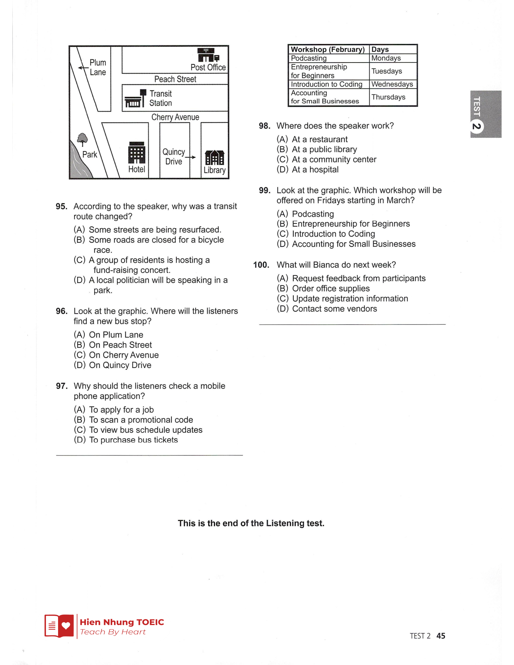 Toeic Lc 기출 Test 02 – Mã đề 02