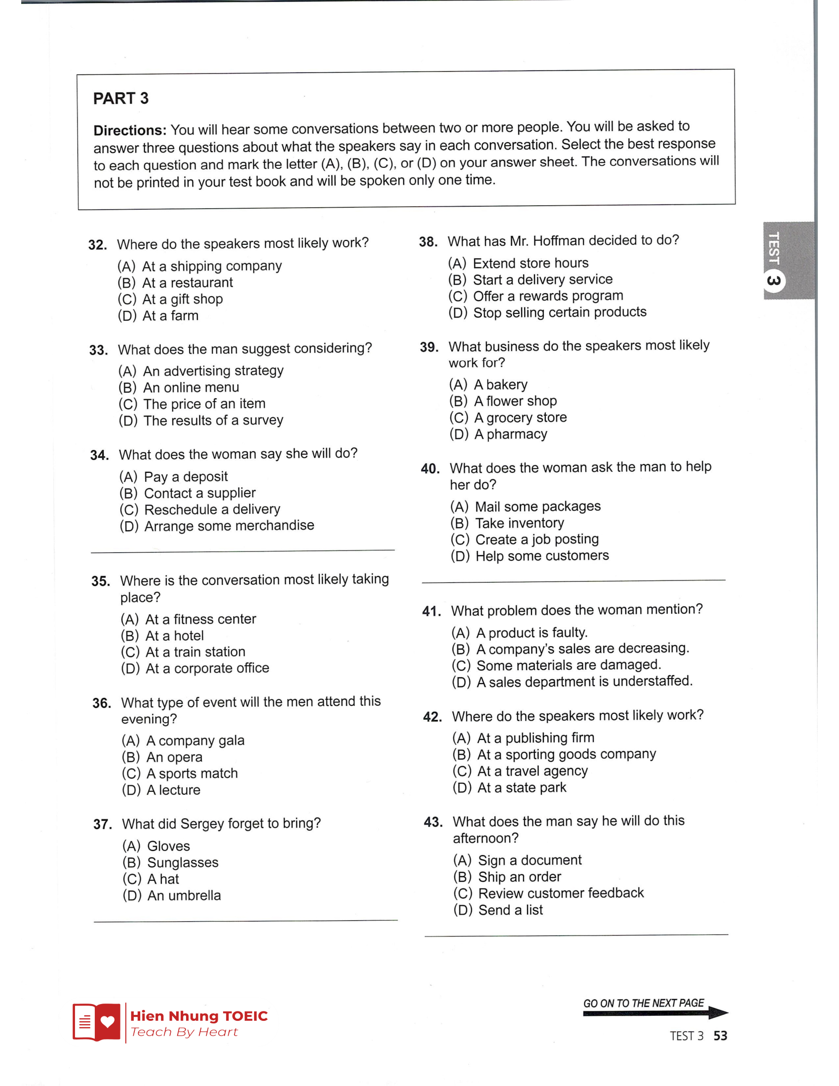 Lc 기출 Test 03