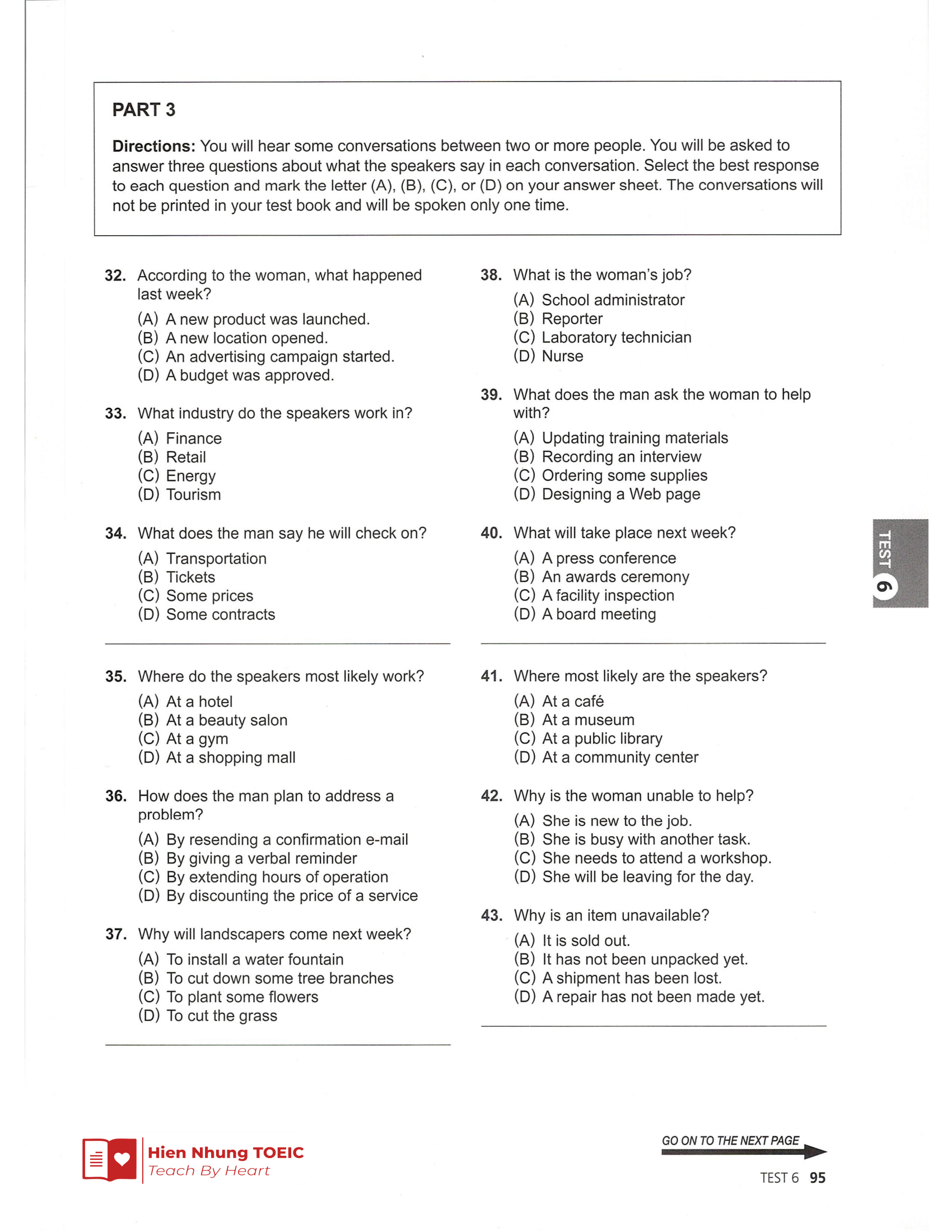 Đề thi thử Tiếng Anh THPT 2026 – Hien Nhung TOEIC