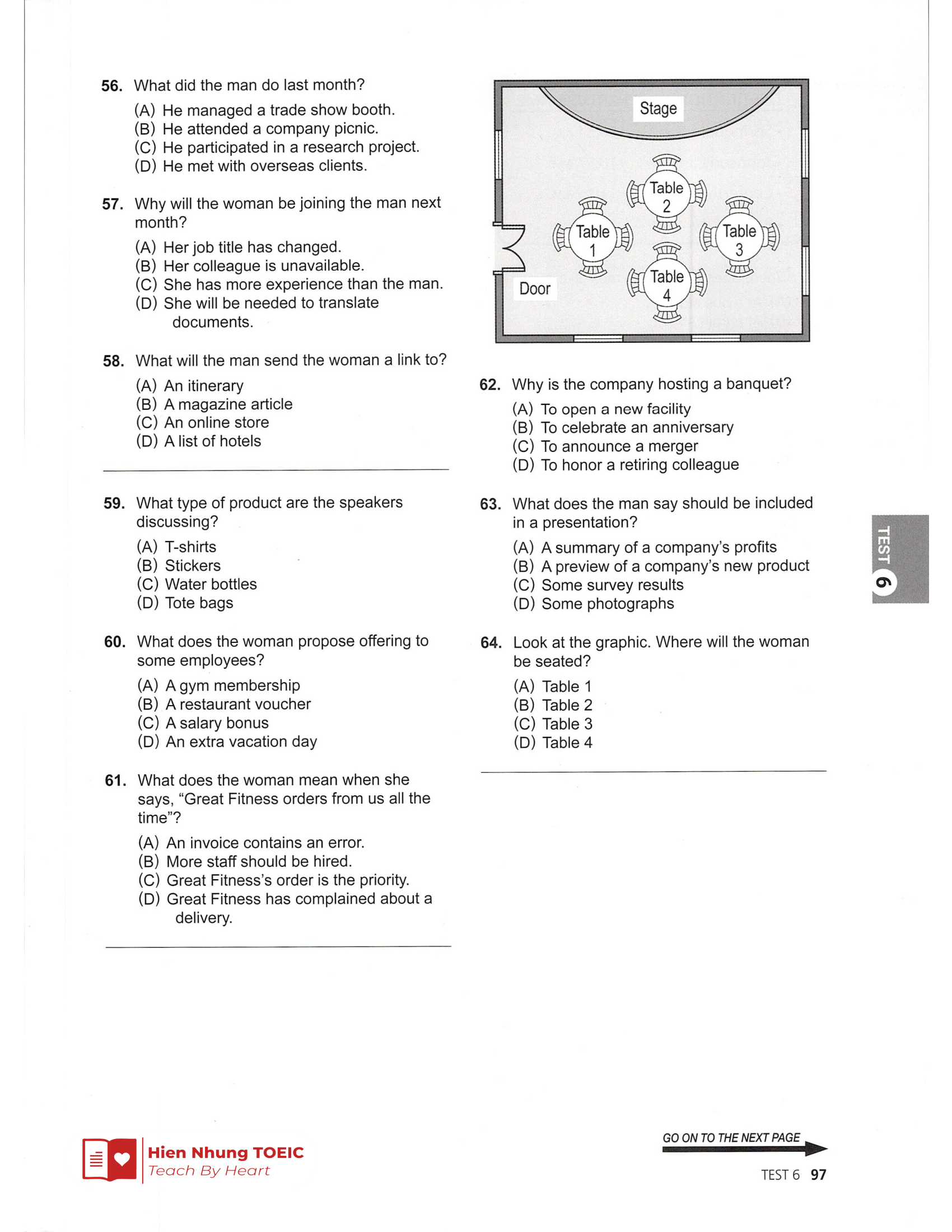 Đề thi thử Tiếng Anh THPT 2026 – Hien Nhung TOEIC