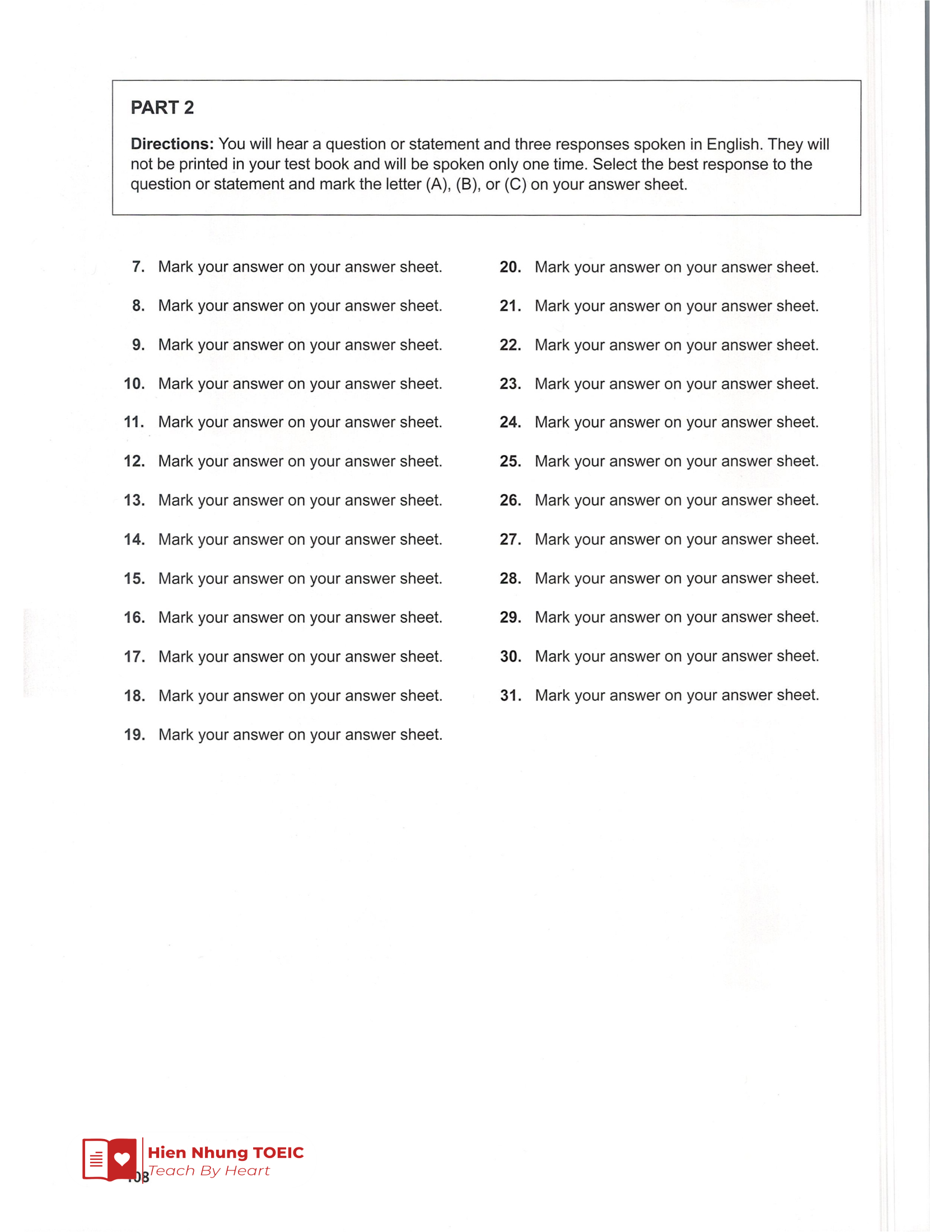 Lc 기출 Test 07