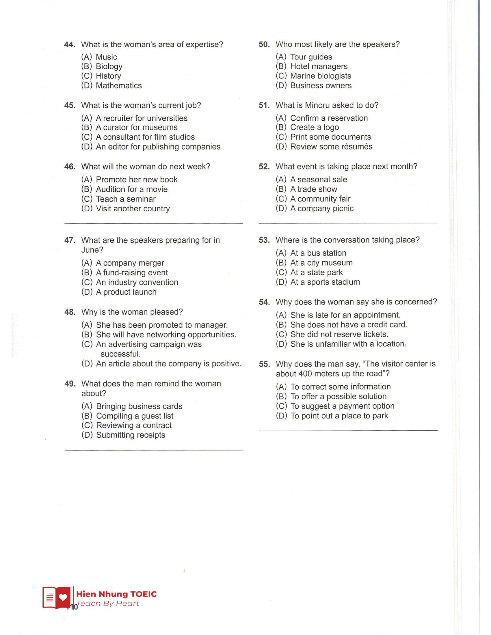 Lc 기출 Test 07