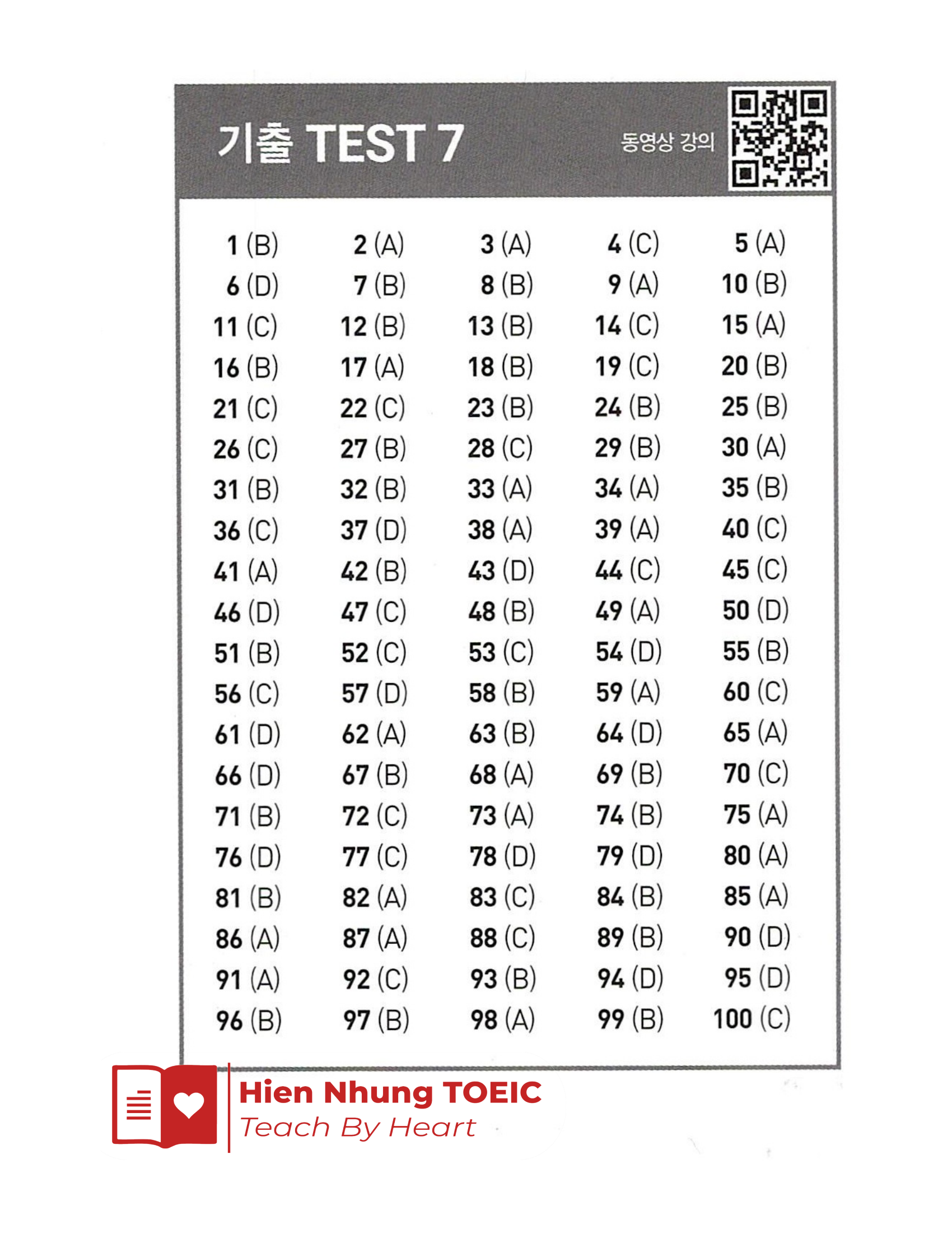 Lc 기출 Test 07