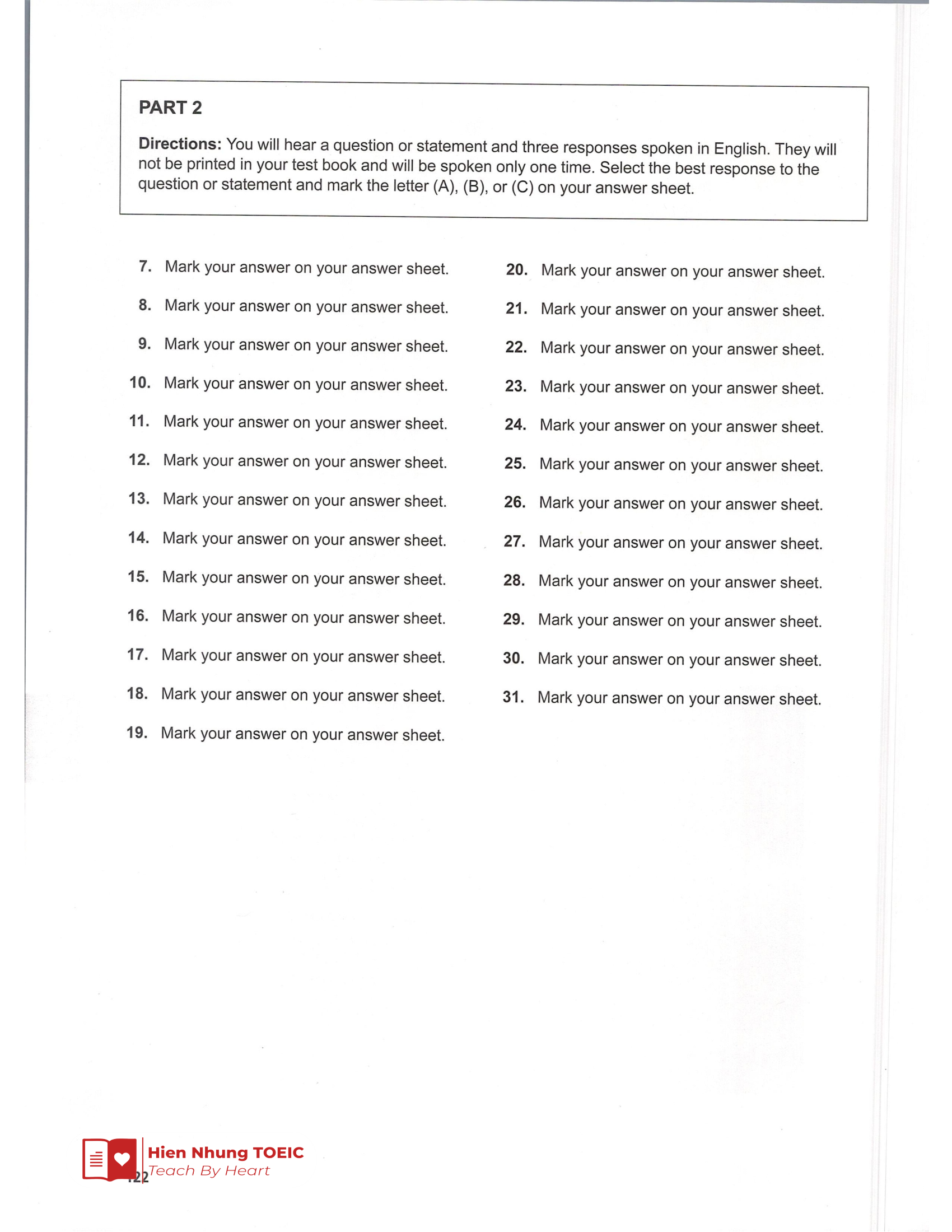 Đề thi thử Tiếng Anh THPT 2026 – Hien Nhung TOEIC