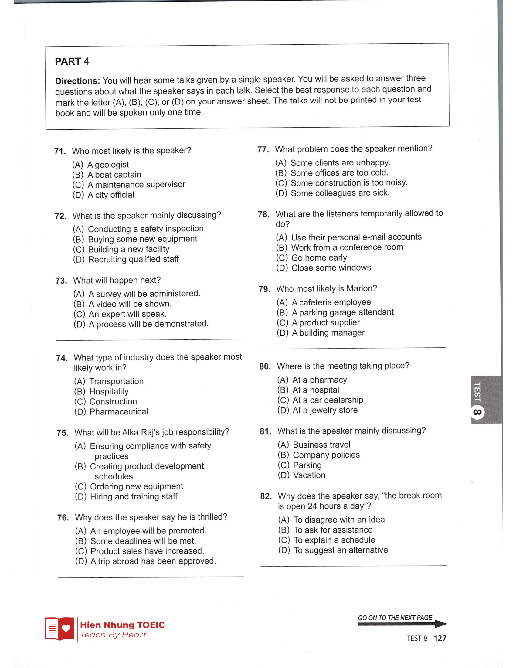 Đề thi thử Tiếng Anh THPT 2026 – Hien Nhung TOEIC