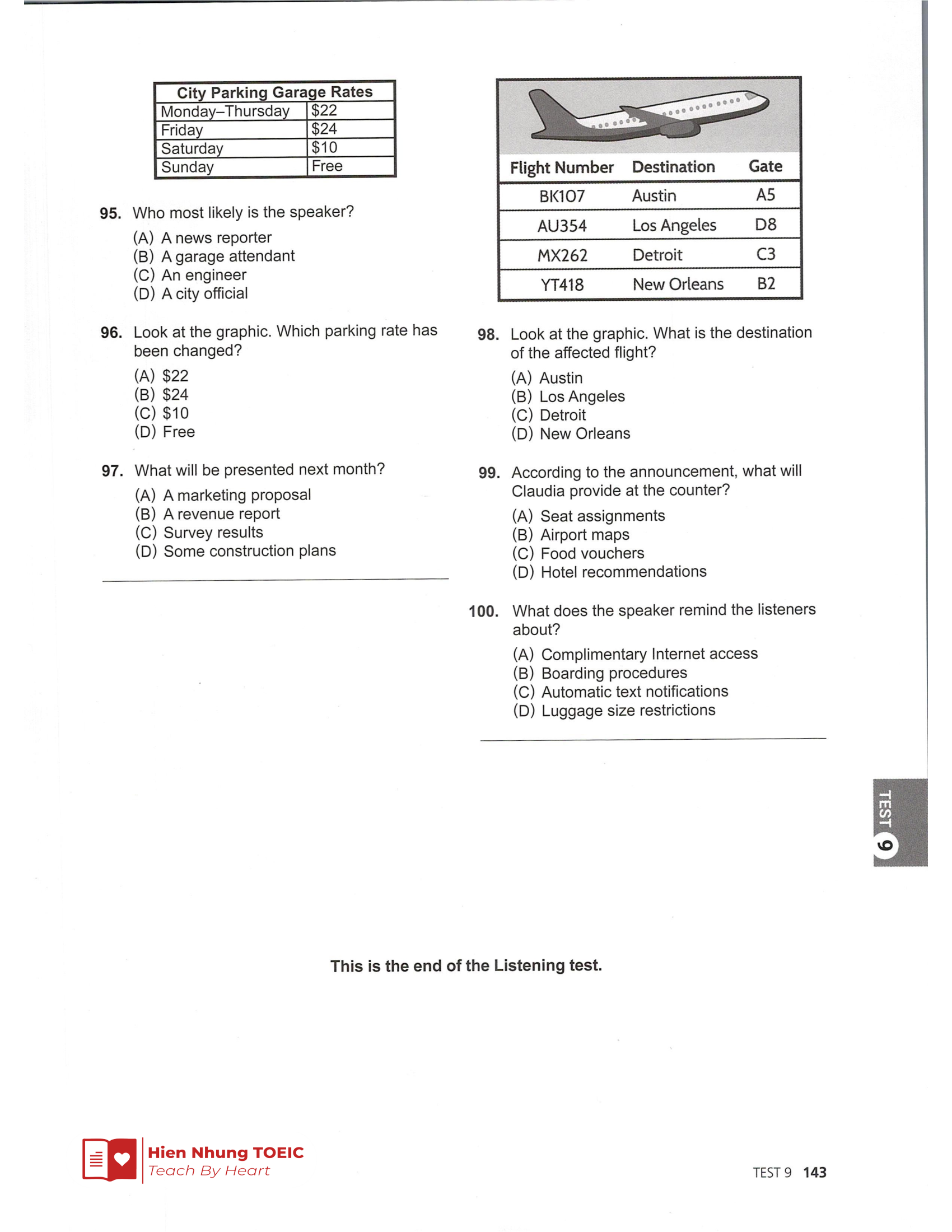 Lc 기출 Test 09