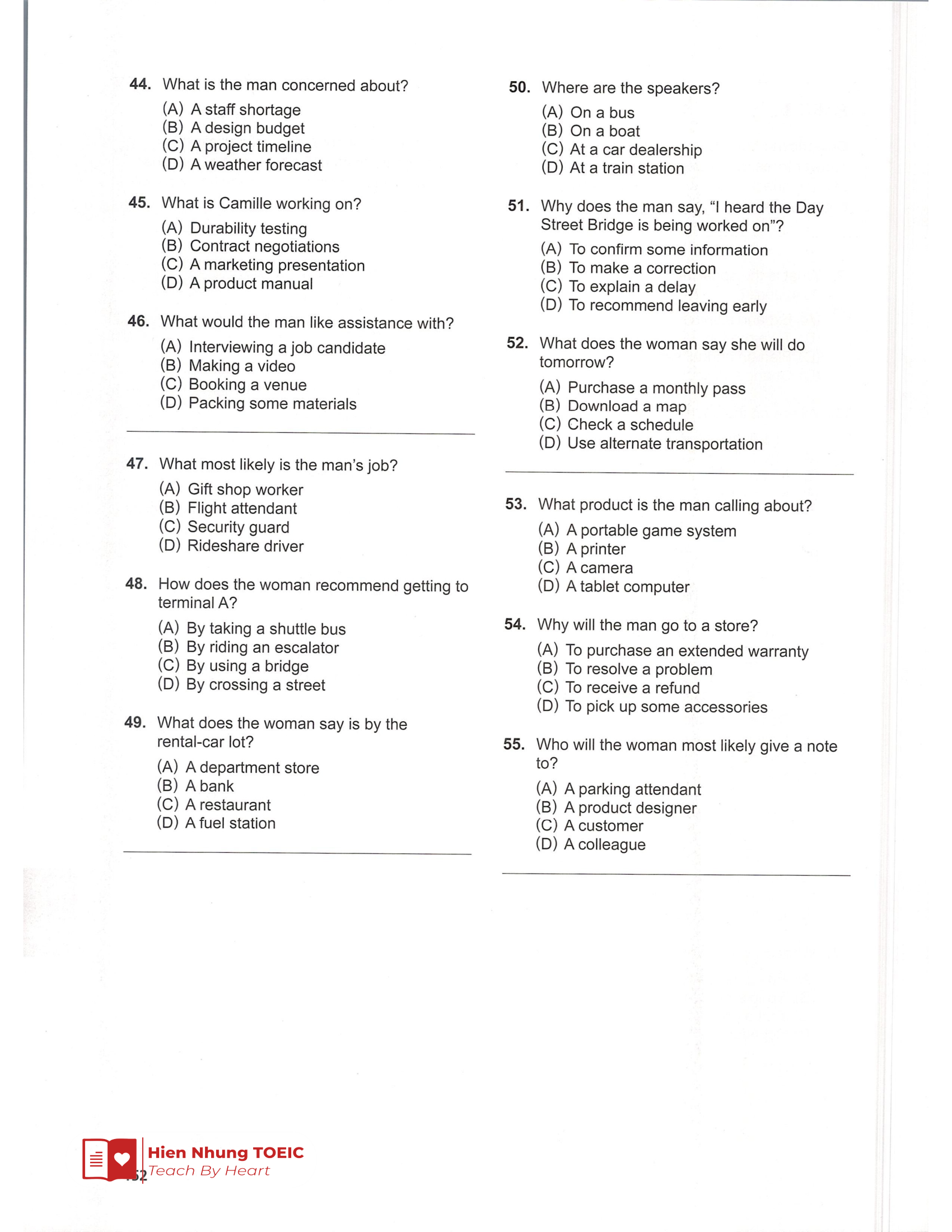 Lc 기출 Test 10