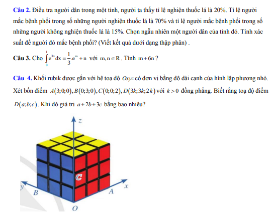 Đề thi thử Toán THPT 2025 – TRƯỜNG THPT XUYÊN MỘC