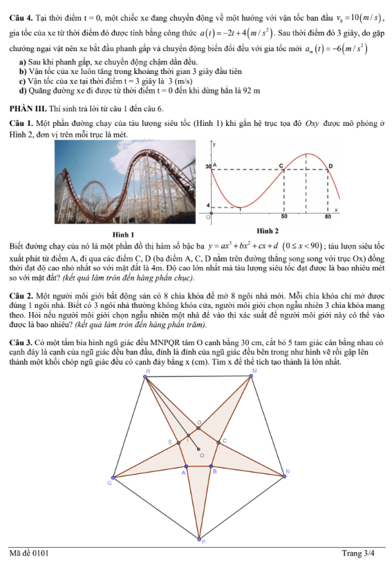 Đề thi thử Toán THPT 2026 – Sở GD&ĐT Hà Tĩnh