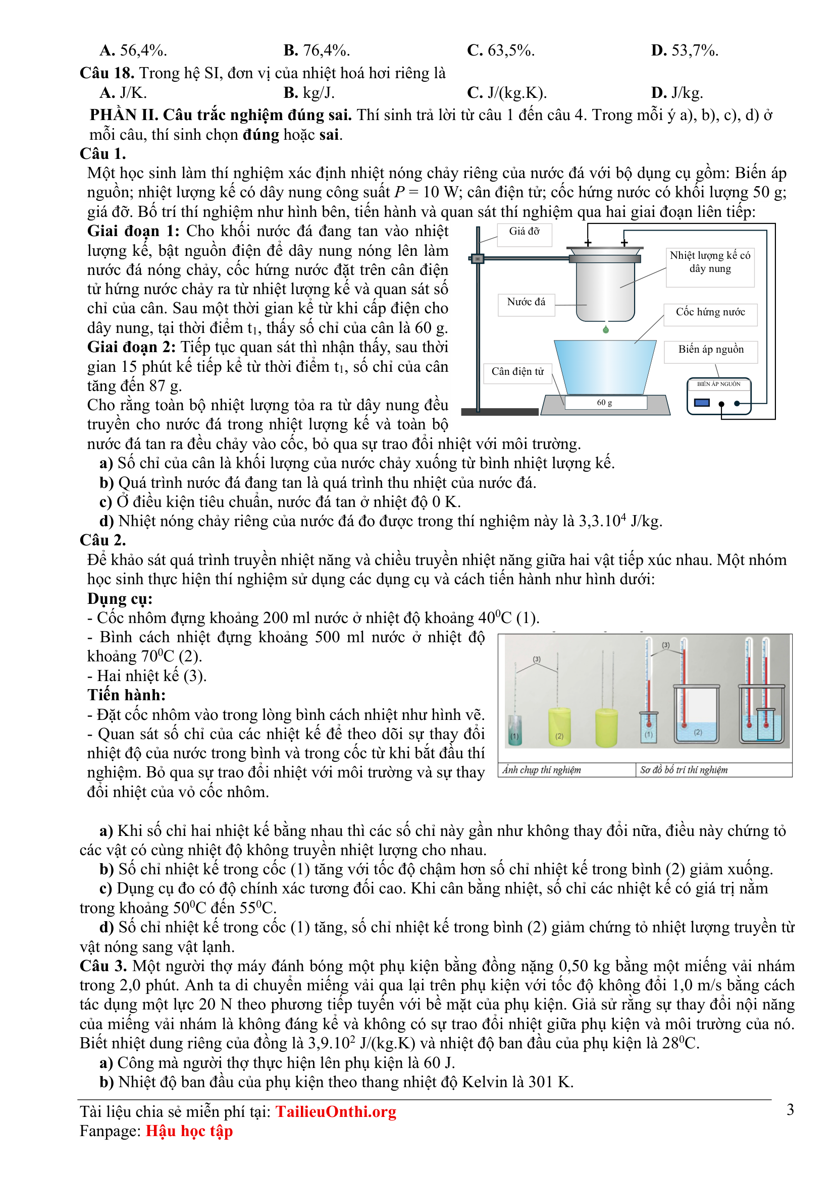 Đề thi thử Vật Lí THPT 2026 – Sở GD&ĐT Bắc Ninh Liên Trường THPT
